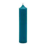 25 Stabkerzen Ozeanblau, 100/22 mm, KERZENFARM HAHN, durchgefärbt, Brenndauer 4h