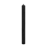 25 Stabkerzen Schwarz, 180/22 mm, KERZENFARM HAHN, durchgefärbt, Brenndauer 8h