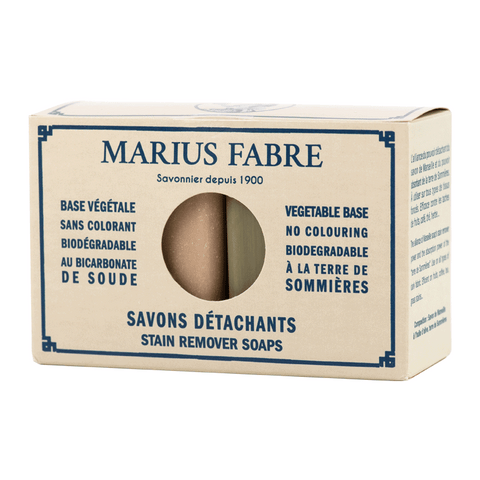 Natürliche Fleckenentferner-Seife, Marius Fabre, 100% Bio, 2 x 150 g, für Haushalt & Reinigung, NET2PSD