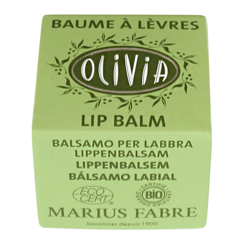 OLIVIA Lippenbalsam aus Olivenöl & Sheabutter, Marius Fabre, 100% natürlich, 7 ml, für trockene oder rissige Lippen, Körperpflege, OLBL