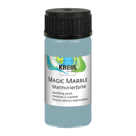 KREUL Magic Marble Marmorierfarbe Matt, Sir Petrol, 20 ml-Glas