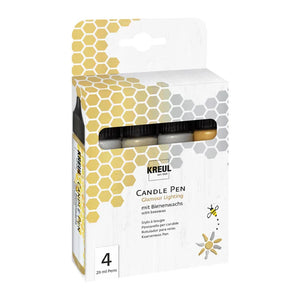 KREUL Candle Pen, 4er Set Glamour Lighting, Kerzenstifte, 29 ml