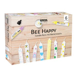 KREUL Candle Pen, 6er Set Bee Happy, Kerzenstifte, 29 ml