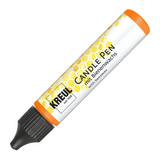 KREUL Candle Pen, Orange, Kerzenstift mit feiner Malspitze, mit Bienenwachs, zum Bemalen & Verzieren von Kerzen