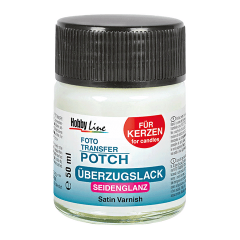 KREUL Foto Transfer Potch, Überzugslack für Kerzen, Seidenglanz, 50 ml