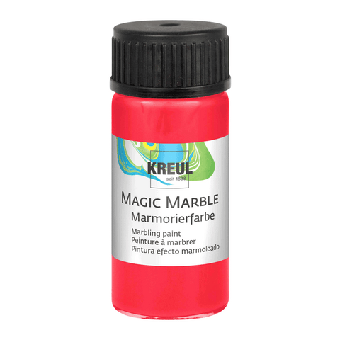 KREUL Magic Marble Marmorierfarbe, Rot, 20 ml-Glas