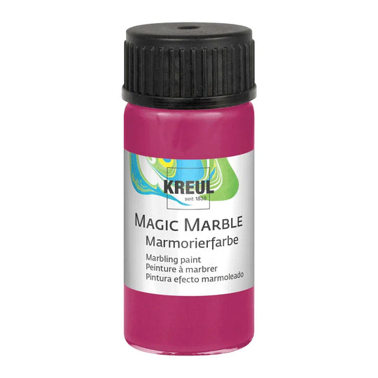 KREUL Magic Marble Marmorierfarbe, Rubinrot, 20 ml-Glas