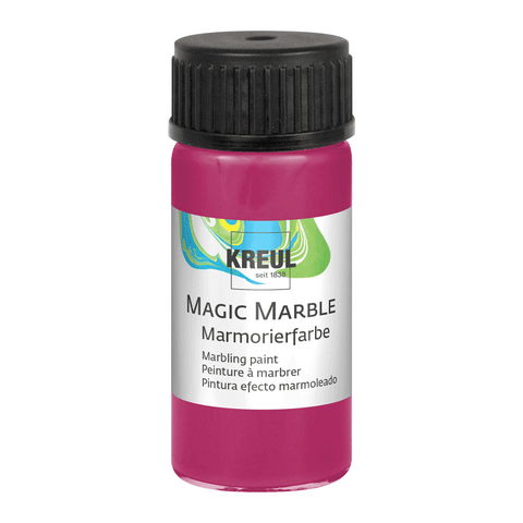 KREUL Magic Marble Marmorierfarbe, Rubinrot, 20 ml-Glas