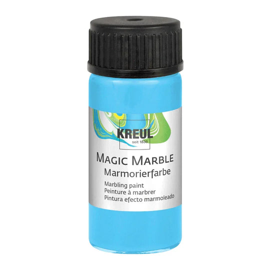 KREUL Magic Marble Marmorierfarbe, Hellblau, 20 ml-Glas