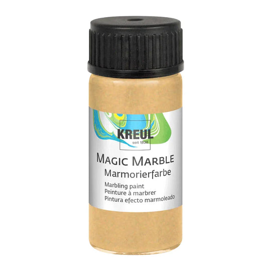 KREUL Magic Marble Marmorierfarbe Metallic, Gold, 20 ml-Glas