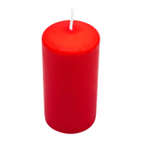 Stumpenkerze 120/58 mm, Wiedemann, 51h, Rot