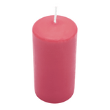 Stumpenkerze 120/58 mm, Wiedemann, 51h, Erdbeerrosa
