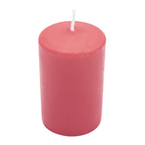 Stumpenkerze 80/58 mm, Wiedemann, 34h, Erdbeerrosa