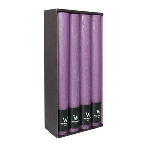 Marble Rustik Stabkerzen Mauve, Wiedemann, 280/35 mm, Brenndauer ca. 30h, 8 Stück