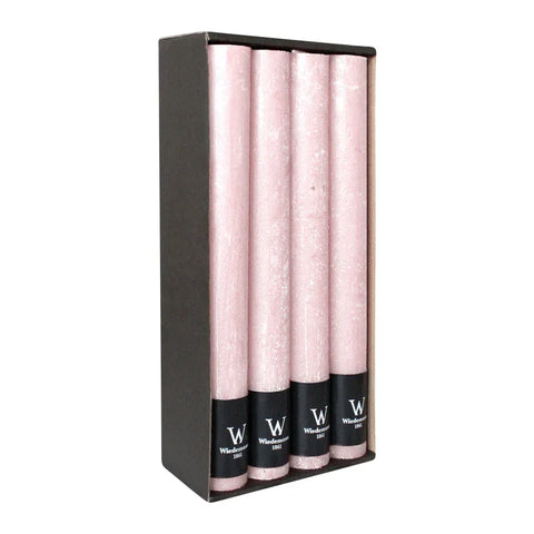 Marble Rustik Stabkerzen Rosé, 280/35 mm, Wiedemann, 30h, 8 St. –