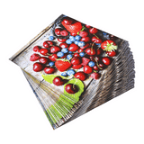 Cocktailservietten „Tasty Berries“, 25x25 cm, 3-lagig, Home Fashion®, 20 Stück, Party, Picknick, Kulinarisch