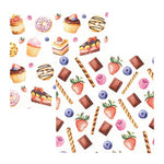 Cocktailservietten „Sweet Allover“, 25x25 cm, 3-lagig, Home Fashion®, 2 Motive je 10 Stück