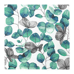 Cocktailservietten „Eucalyptus Leaves“, 25x25 cm, 3-lagig, Home Fashion®, 20 Stück