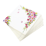 Lunchservietten „Cute Flowers“, 33x33 cm, 3-lagig, Home Fashion®, 20 Stück, Geburt, Geburtstag