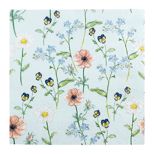 Lunchservietten „Little Garden“, 33x33 cm, 3-lagig, Home Fashion®, 20 Stück