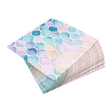 Lunchservietten „Watercolour Shells“, 33x33 cm, 3-lagig, Home Fashion®, 20 Stück