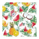 Lunchservietten „Exotic Fruits“, 33x33 cm, 3-lagig, Home Fashion®, 20 Stück