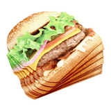 Stanzservietten „Big Burger“, 32x31 cm, 1-lagig, Home Fashion®, 12 Stück