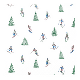 Lunchservietten „Skiing“, 33x33 cm, 3-lagig, Home Fashion®, 20 Stück, Mountain Feeling, Weihnachten