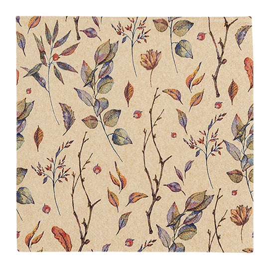 Recyclingservietten „Colored Leaves“, 33x33 cm, 2-lagig, Home Fashion®, 20 Stück