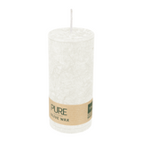 PURE OLIVE Stumpenkerze Natural, 130/60 mm, WENZEL, Brenndauer 40h, plastikfrei, vegan