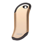 ZIPPO HeatBank® 9s Gold, Handwärmer, wiederaufladbar, mit Power-Bank-Funktion für USB-Geräte, bis zu 9 Stunden Wärme