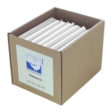 Stabkerzen aus Paraffin, 110/13 mm, Weiß, KERZENFARM HAHN, Brenndauer ca. 2h, 49 Stück pro Verpackung