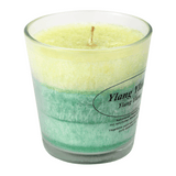 Stearin Duftkerze im Glas Ylang Ylang, 80/78 mm, KERZENFARM HAHN, Brenndauer 24h