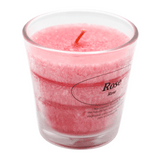 Stearin Duftkerze im Glas Rose, 80/78 mm, KERZENFARM HAHN, Brenndauer 24h