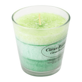 Stearin Duftkerze im Glas Citrus-Rosmarin, 80/78 mm, KERZENFARM HAHN, Brenndauer 24h