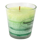 Stearin Duftkerze im Glas Sommerfrische, 80/78 mm, KERZENFARM HAHN, Brenndauer 24h