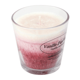 Stearin Duftkerze im Glas Vanille-Patchouli, 80/78 mm, KERZENFARM HAHN, Brenndauer 24h