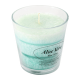 Stearin Duftkerze im Glas Aloe Vera, 80/78 mm, KERZENFARM HAHN, Brenndauer 24h