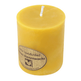 100% Bienenwachskerze 75/64 mm, KERZENFARM HAHN, Brenndauer 30h