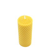 Waben-Stumpenkerze, 100% reines Bienenwachs, KERZENFARM HAHN, 100/40 mm, Brenndauer ca. 6h