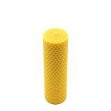 Waben-Stumpenkerze, 100% reines Bienenwachs, KERZENFARM HAHN, 150/40 mm, Brenndauer ca. 14h