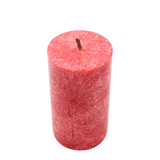 Stearin Stumpenkerze Rot, 90/50 mm, KERZENFARM HAHN, Brenndauer 28h – Ansicht 2
