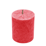 Stearin Stumpenkerze Rot, 75/64 mm, KERZENFARM HAHN, Brenndauer 19,5h – Ansicht 2