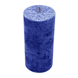 Stearin Stumpenkerze Dunkelblau, 135/64 mm, KERZENFARM HAHN, Brenndauer 41h – Ansicht 2