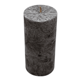 Stearin Stumpenkerze Anthrazit, 135/64 mm, KERZENFARM HAHN, Brenndauer 41h – Ansicht 2