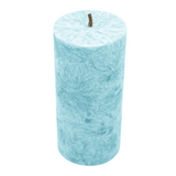 Stearin Stumpenkerze Eisblau, 135/64 mm, KERZENFARM HAHN, Brenndauer 41h – Ansicht 2