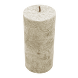 Stearin Stumpenkerze Taupe, 135/64 mm, KERZENFARM HAHN, Brenndauer 41h – Ansicht 2