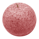 Stearin Kugelkerze Rot, Ø80 mm, KERZENFARM HAHN, Brenndauer 25h