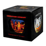 Leuchtglas Street by Night, H90 x Ø110 mm, KERZENFARM HAHN