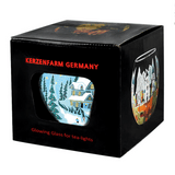 Leuchtglas Winter, H90 x Ø110 mm, KERZENFARM HAHN